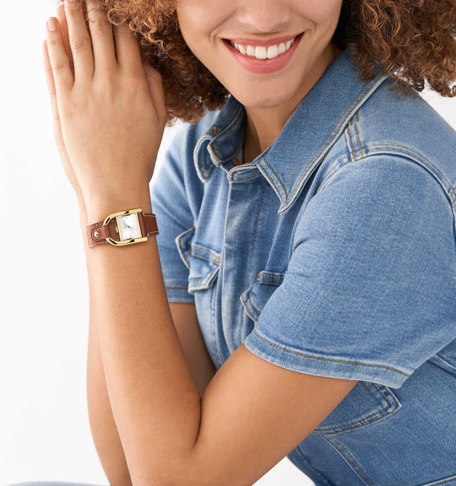 Fossil Harwell Watch for Women, Quartz movement with Stainless steel or leather Strap