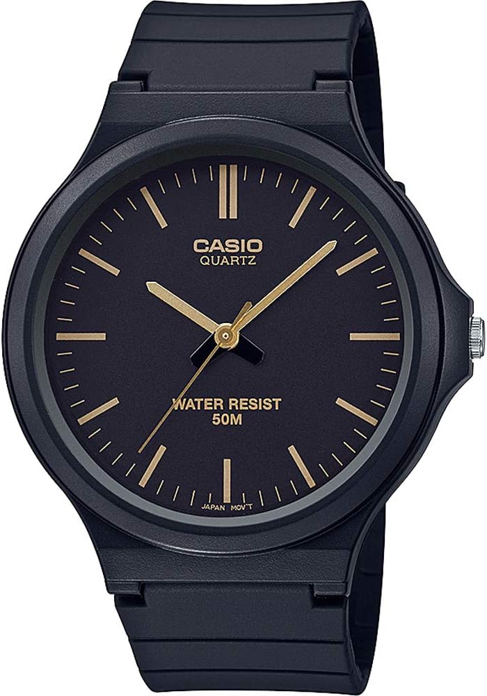 Casio Collectie, analoog, kwartshorloge met harsband, uniseks
