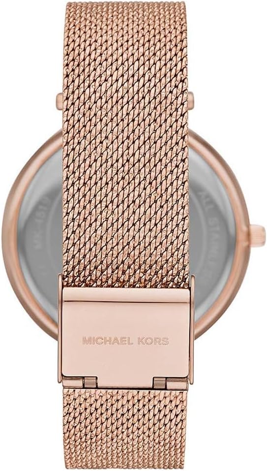 Michael Kors Darci horloge voor dames, uurwerk met roestvrij stalen of lederen band