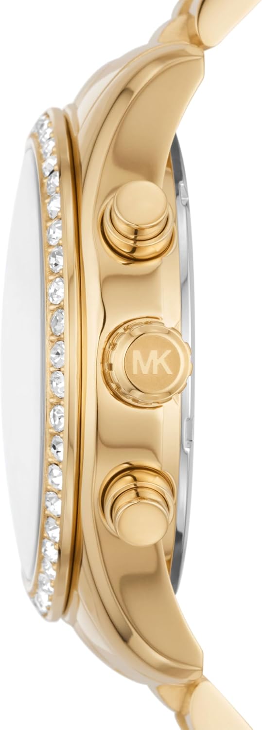 Michael Kors Lexington Horloge voor dames, uurwerk met roestvrij stalen of lederen band