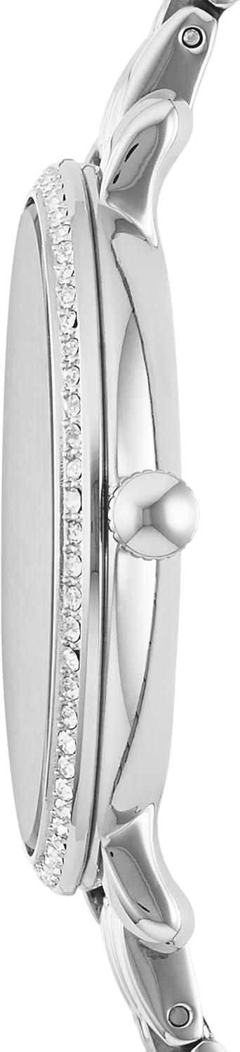 Fossil Analoog kwartshorloge voor dames met roestvrij stalen armband ES3545, zilver/wit, Eén maat, armband