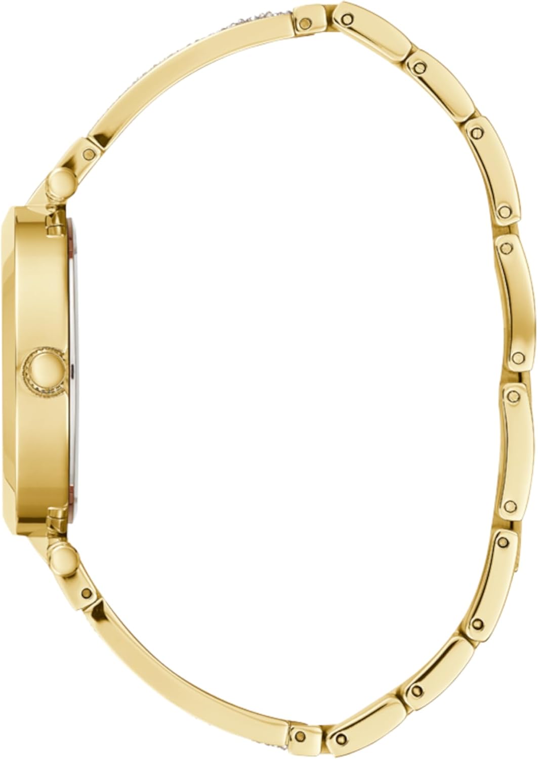 Guess Analoog kwartshorloge voor dames met roestvrij stalen armband W1288L2, goud, Eén maat, dagelijks gebruik