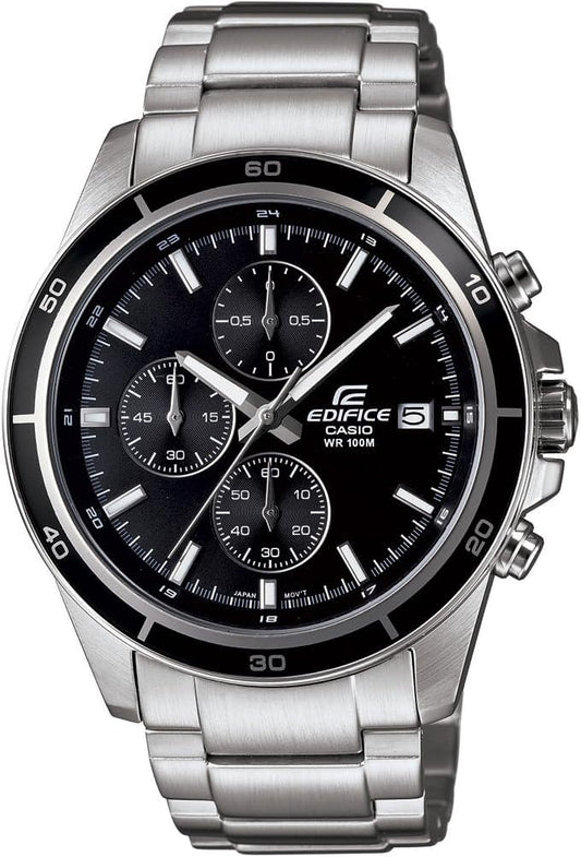 Casio Edifice CA.EFR-526D-1AVUEF Herenhorloge van staal, zwart, armband