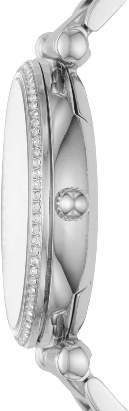 Fossil Carlie Watch for Women, Quartz movement with Stainless steel or Leather Strap
