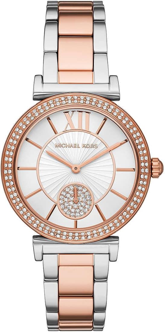Michael Kors Abbey Horloge voor dames, kwartsuurwerk met horlogeband van roestvrij staal
