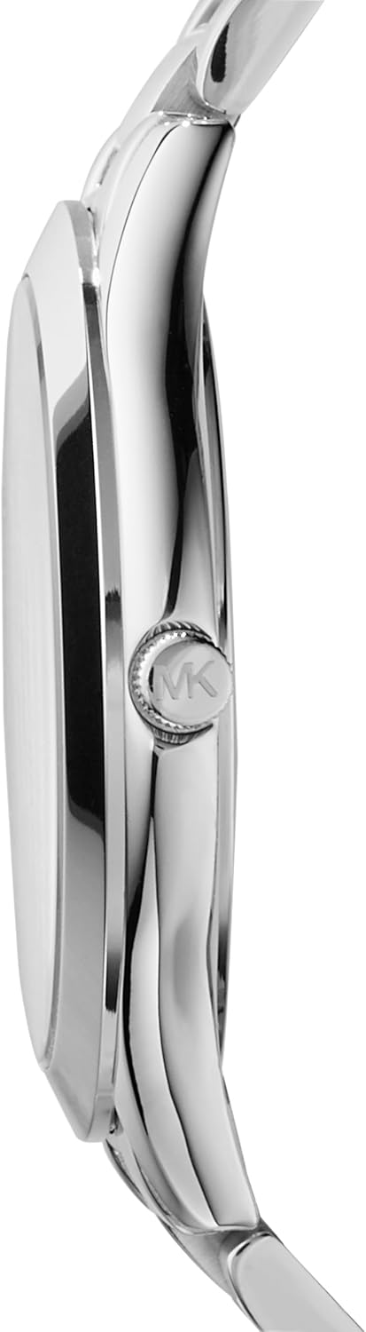 Michael Kors Reloj Slim Runway para mujer, 42 mm, movimiento de cuarzo a tres agujas con correa de acero inoxidable