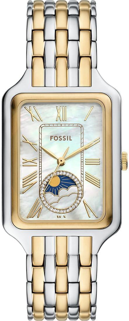 FOSSIL Raquel horloge voor dames, Quartz uurwerk met drie wijzers en een roestvrij stalen band