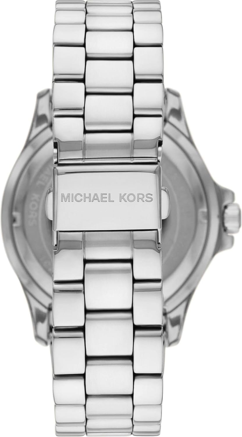 Michael Kors Everest Horloge voor dames, Quartz uurwerk met chronograaf en roestvrij stalen of siliconen band