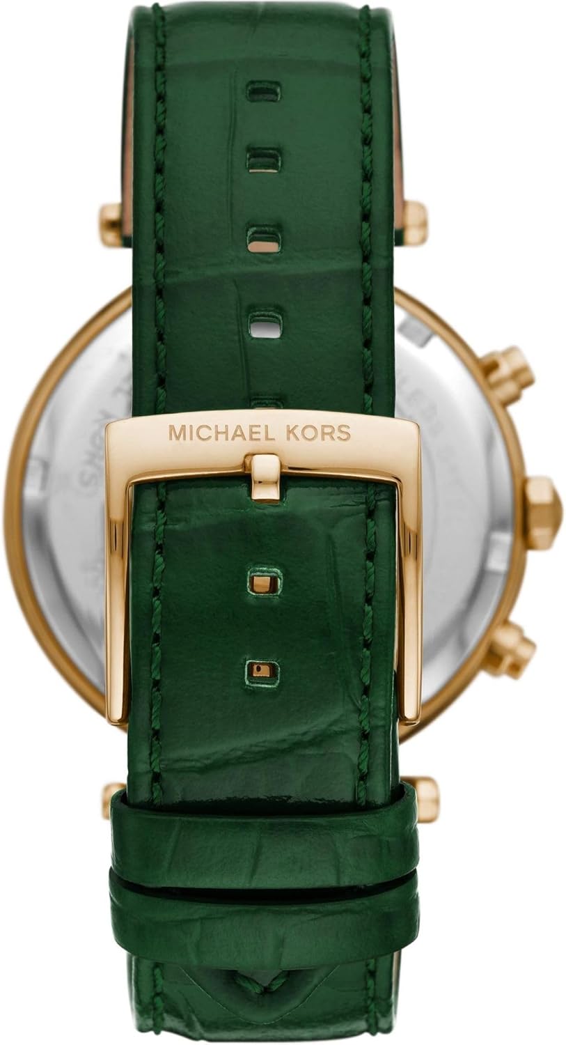Michael Kors Parker Horloge voor dames, uurwerk chronograaf met roestvrij stalen of lederen band