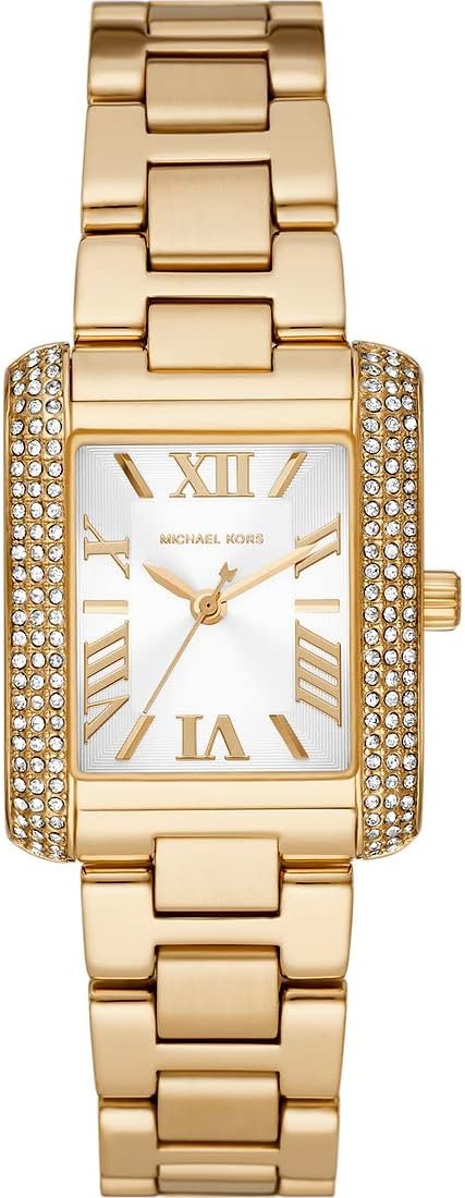 Michael Kors Emery dameshorloge, kwartsuurwerk met horlogeband van roestvrij staal of leder