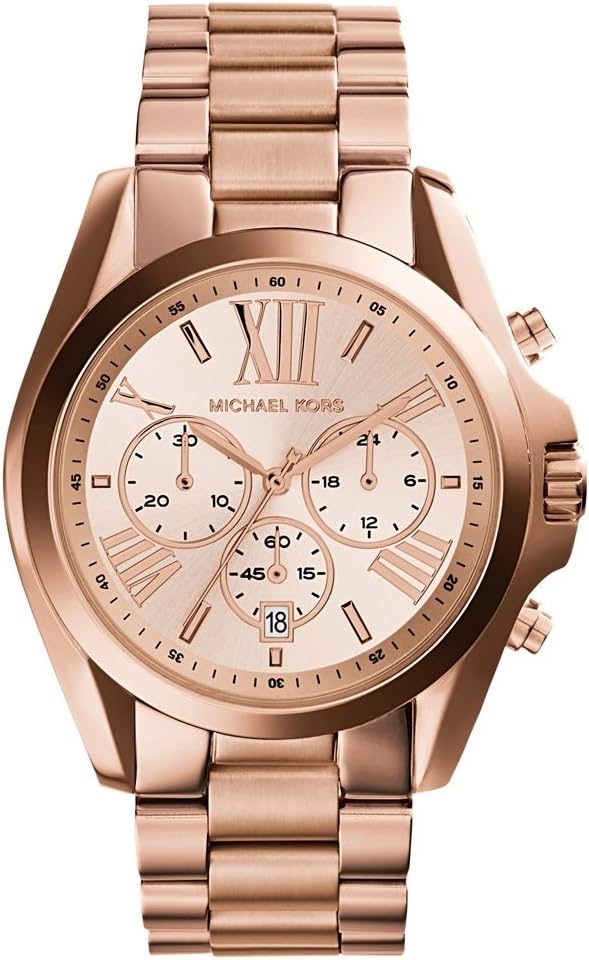 Michael Kors Brecken Horloge voor heren, uurwerk met chronograaf en roestvrij stalen of lederen band