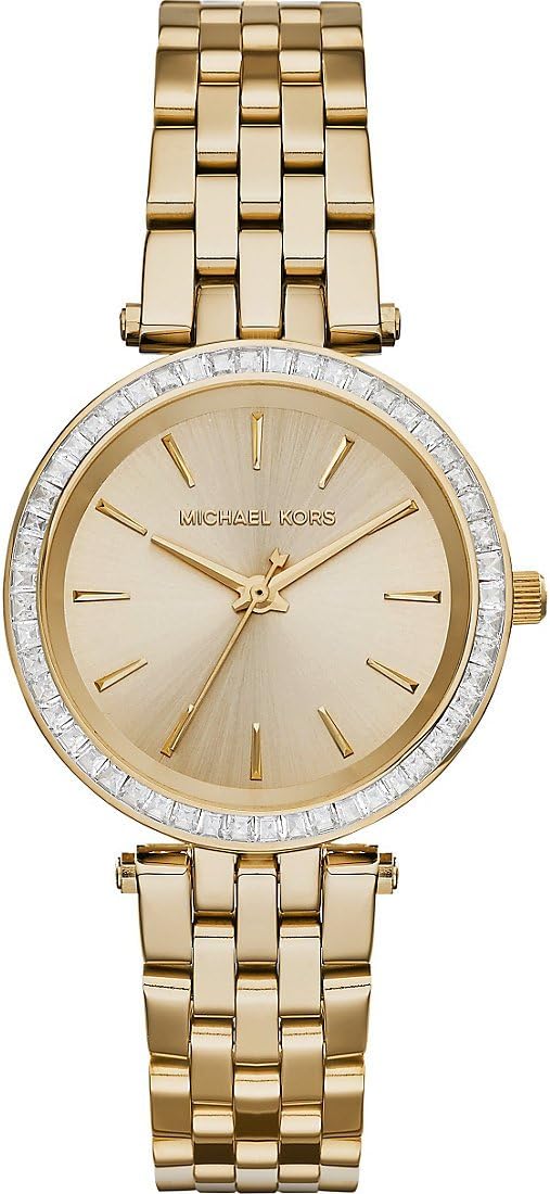 Michael Kors Darci horloge voor dames, uurwerk met roestvrij stalen of lederen band