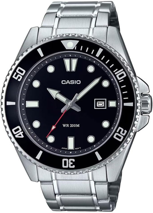 Casio Heren analoog digitaal automatisch horloge met armband S7273010, zwart, armband