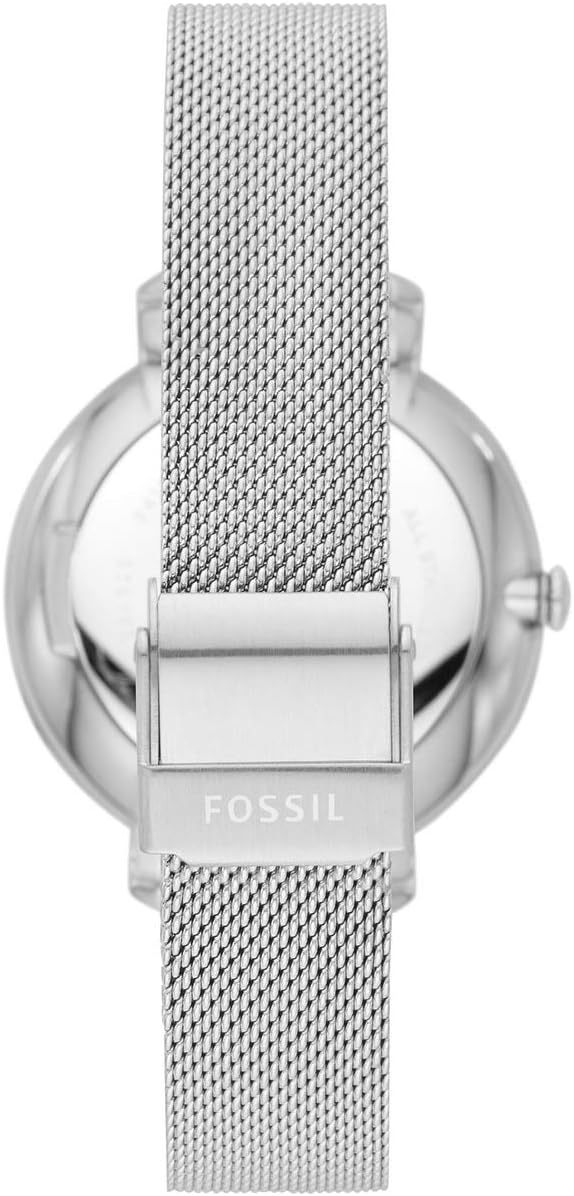 Fossil Jacqueline Watch for Women, Quartz movement with Stainless steel and leather Strap