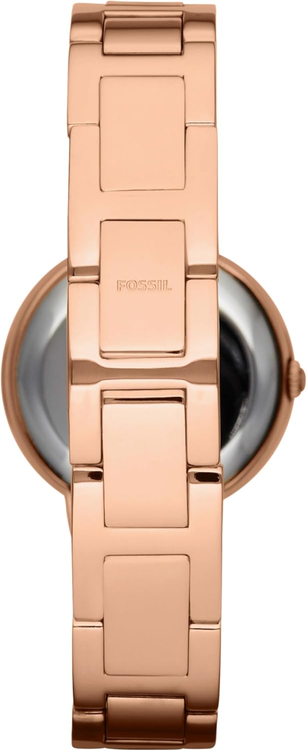 Fossil Virginia horloge voor dames, Quartz uurwerk met Stainless steel of leren band