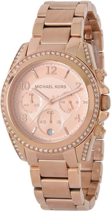Michael Kors dames Blair Chronograph, Gold-Tone roestvrijstalen horloge