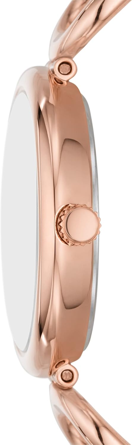 Fossil Carlie Watch for Women, Quartz movement with Stainless steel or Leather Strap