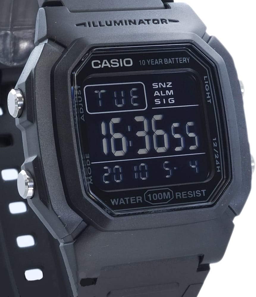 Casio Horloge W-800H-1BVES, Zwart