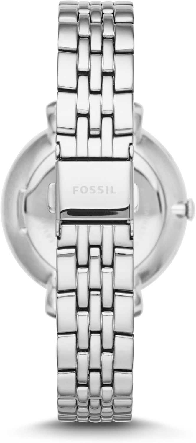 Fossil Analoog kwartshorloge voor dames met roestvrij stalen armband ES3545, zilver/wit, Eén maat, armband