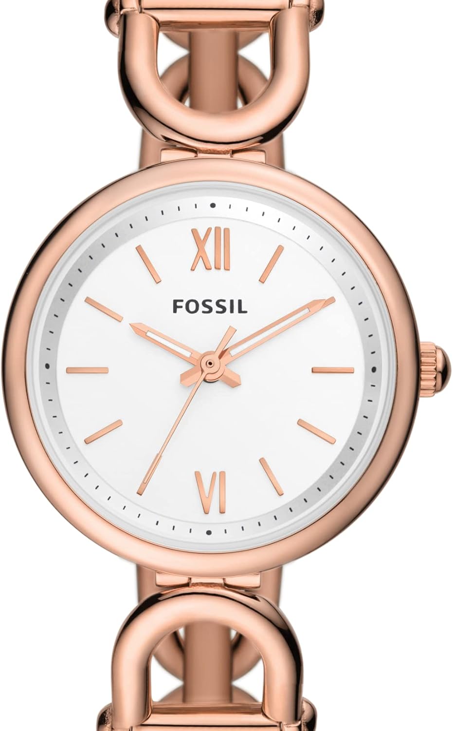 Fossil Carlie Watch for Women, Quartz movement with Stainless steel or Leather Strap
