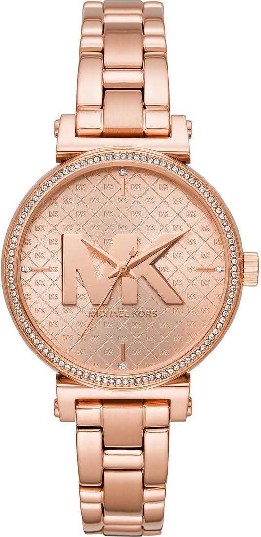 Michael Kors Sofie Horloge voor dames, kwartsuurwerk met horlogeband van roestvrij staal of leder
