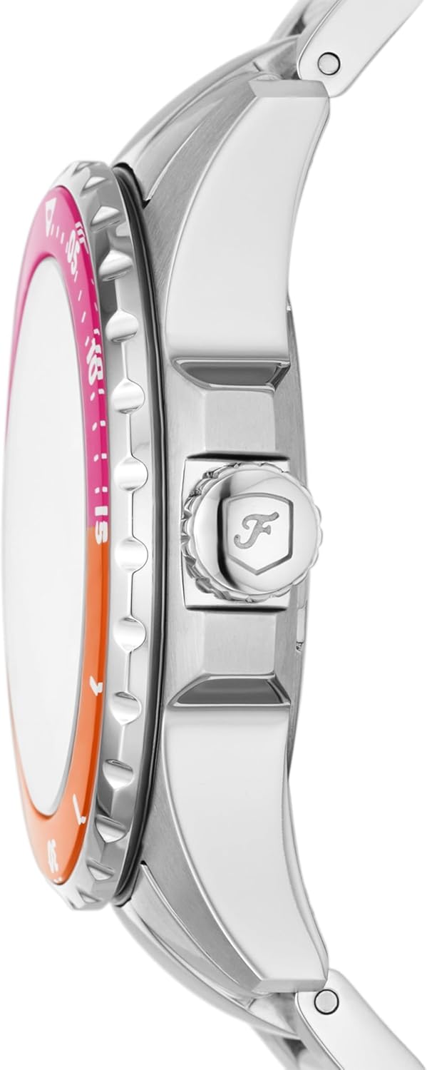 Fossil Blue dive Watch for Women, Quartz movement with Stainless steel or Leather Strap