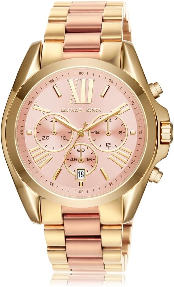 Michael Kors Brecken Horloge voor heren, uurwerk met chronograaf en roestvrij stalen of lederen band