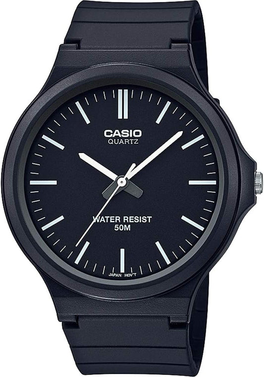 Casio Collectie, analoog, kwartshorloge met harsband, uniseks