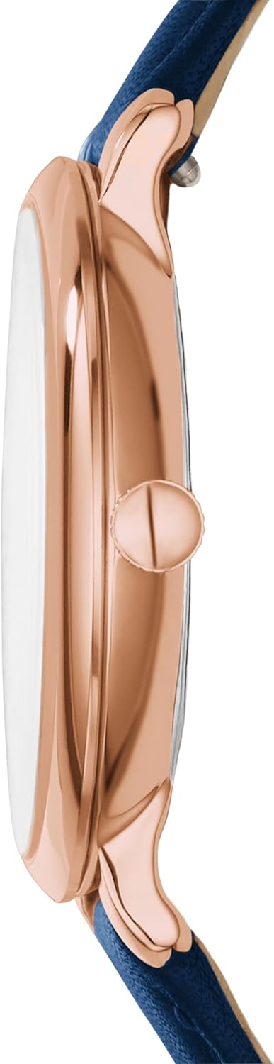 Fossil Jacqueline Watch for Women, Quartz movement with Stainless steel and leather Strap