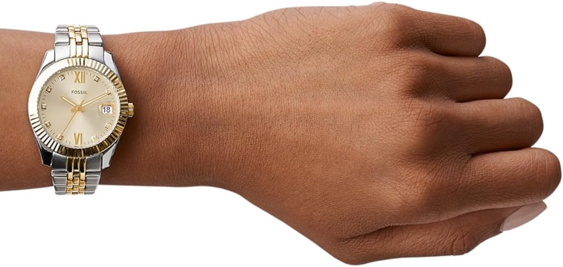 Fossil Scarlette Watch for Women,Quartz movement with Stainless steel or Leather Strap