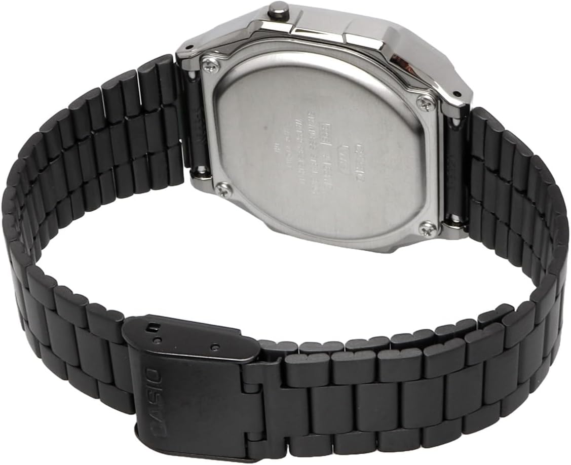 Casio Digitaal kwartshorloge voor volwassenen, uniseks, met roestvrijstalen armband