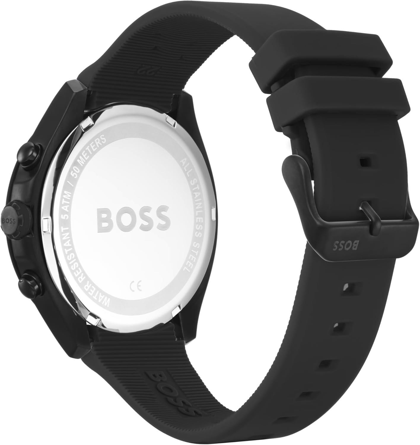 BOSS 1513707 analoog klassiek kwartshorloge voor heren met roestvrijstalen armband