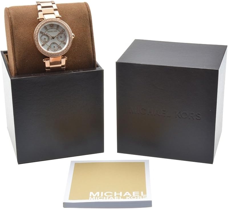 Michael Kors Parker Horloge voor dames, uurwerk chronograaf met roestvrij stalen of lederen band
