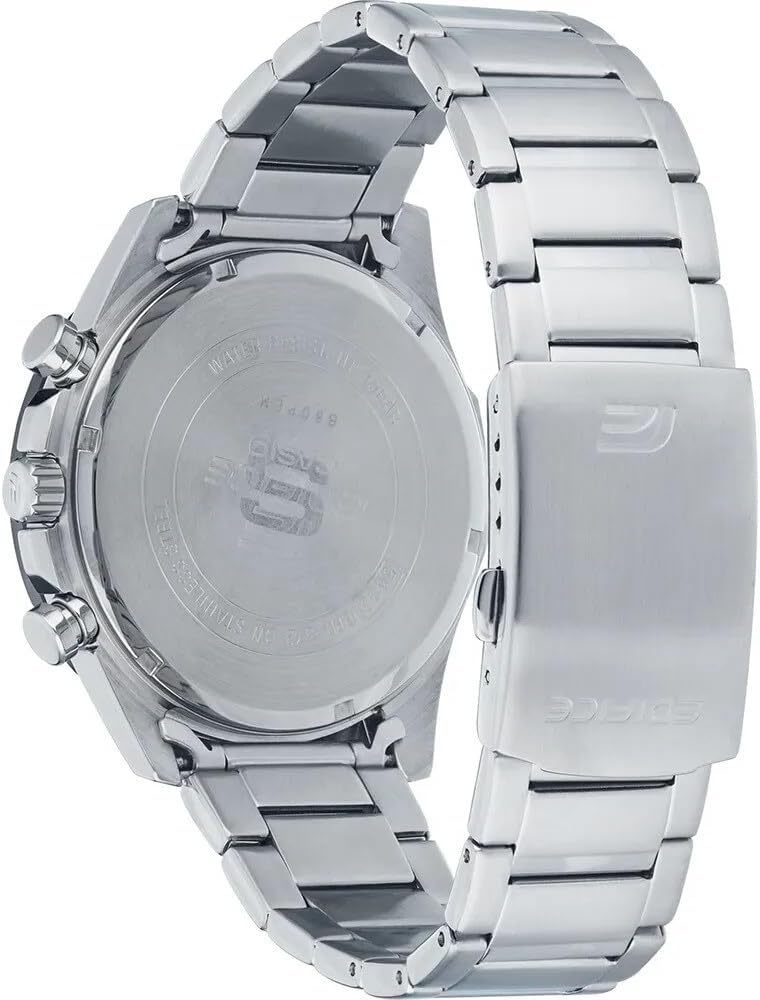 Casio Chronograaf Quarz herenhorloge met roestvrijstalen band EFR-526D-3AVUEF, Zilver, EFR-526D-3AVUEF-AMZUK