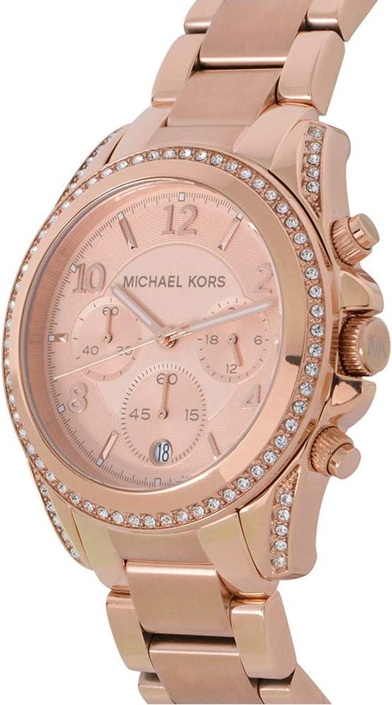 Michael Kors dames Blair Chronograph, Gold-Tone roestvrijstalen horloge