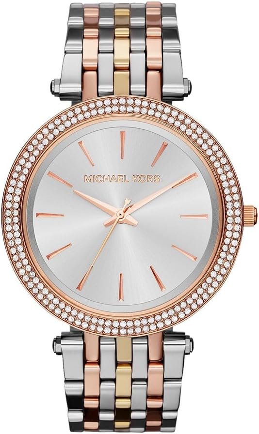 Michael Kors Darci horloge voor dames, uurwerk met roestvrij stalen of lederen band