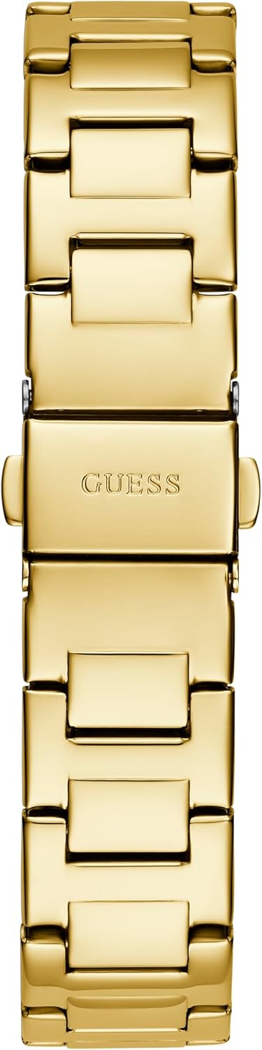 Guess Dames 32mm Horloge - Gouden Tone Armband Champagne Dial Gold Tone Case