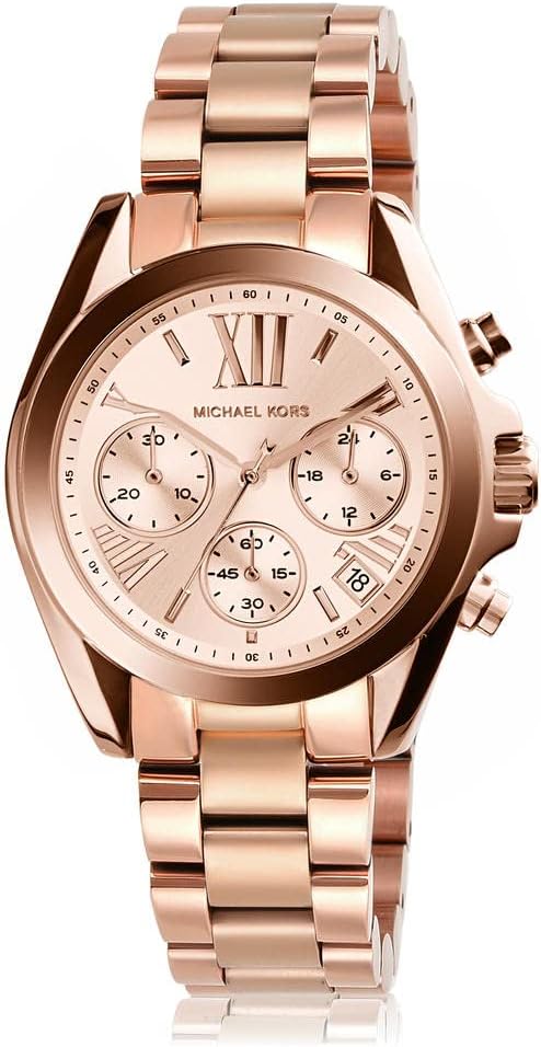 Michael Kors Brecken Horloge voor heren, uurwerk met chronograaf en roestvrij stalen of lederen band