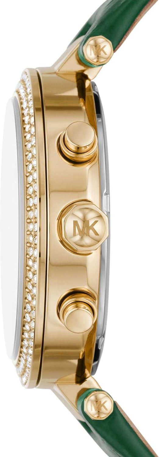 Michael Kors Parker Horloge voor dames, uurwerk chronograaf met roestvrij stalen of lederen band