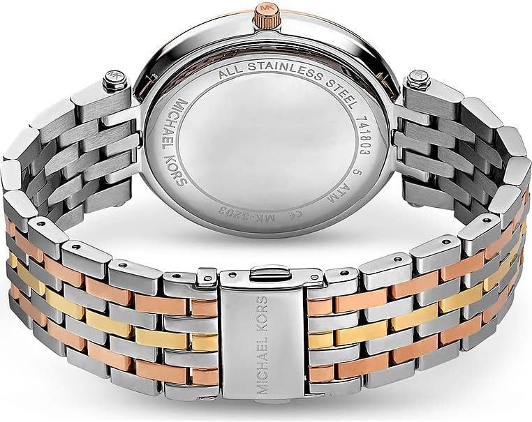 Michael Kors Darci horloge voor dames, uurwerk met roestvrij stalen of lederen band