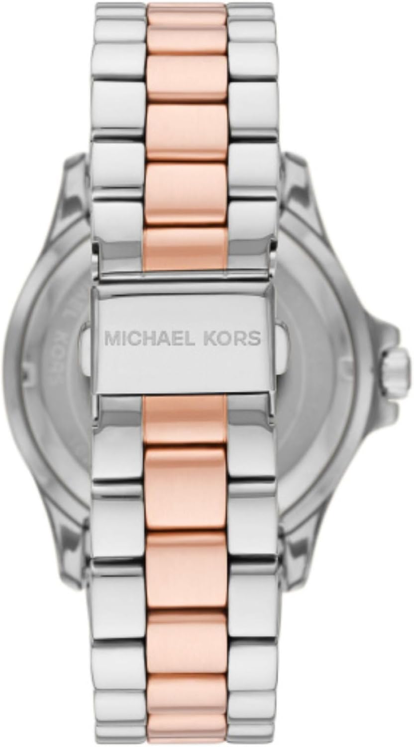 Michael Kors Everest Horloge voor dames, Quartz uurwerk met chronograaf en roestvrij stalen of siliconen band