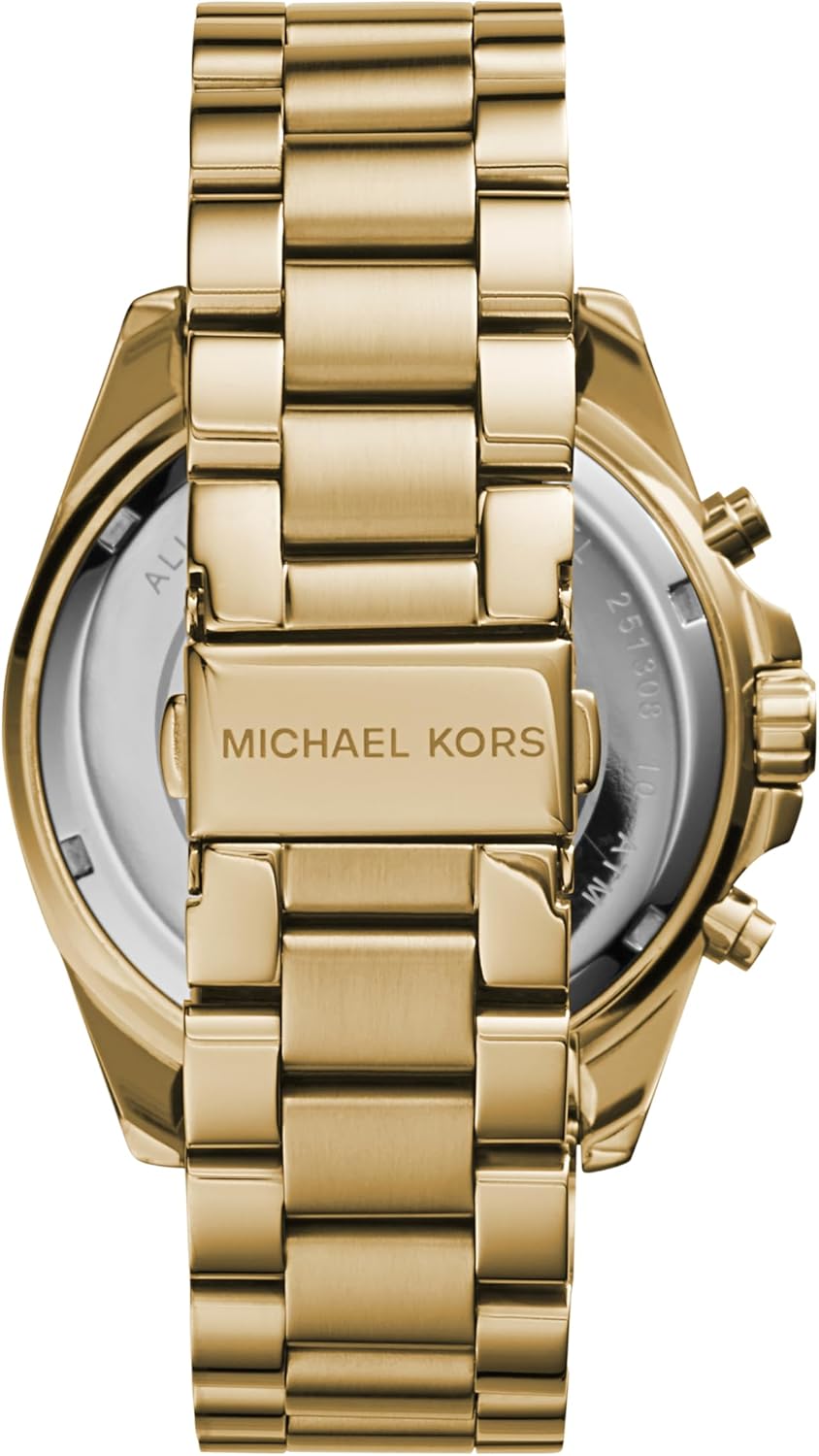 Michael Kors Brecken Horloge voor heren, uurwerk met chronograaf en roestvrij stalen of lederen band