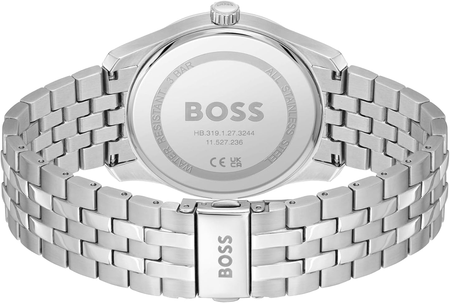 BOSS Analoog kwartshorloge voor heren uit de PRINCIPLE-collectie met leren of roestvrijstalen band, verkrijgbaar in zwart, Brown, blauw, Green en Grey