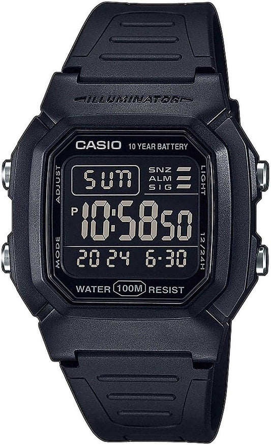 Casio Horloge W-800H-1BVES, Zwart