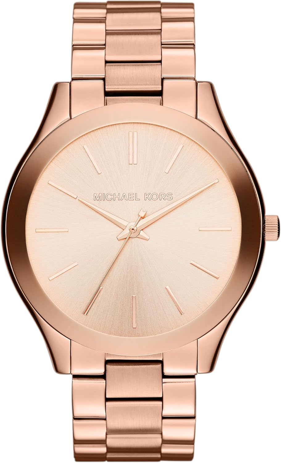 Michael Kors Reloj Slim Runway para mujer, 42 mm, movimiento de cuarzo a tres agujas con correa de acero inoxidable