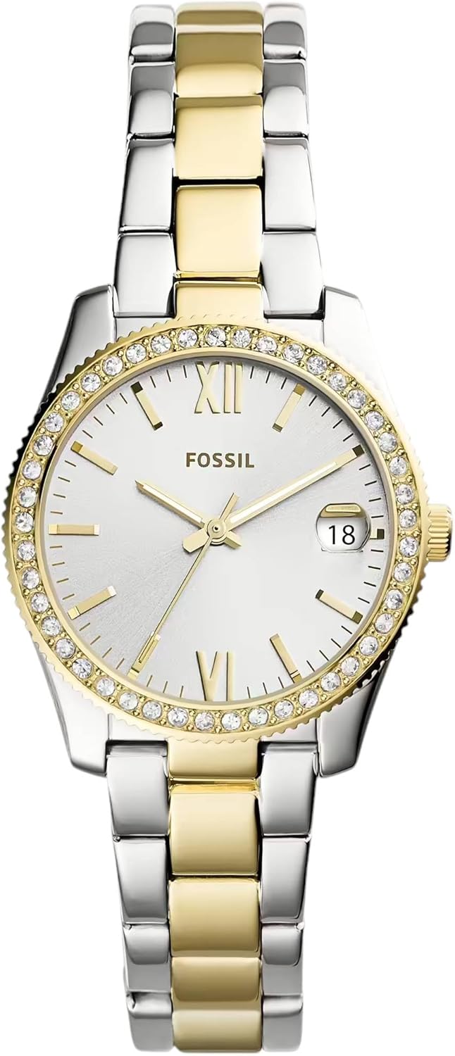 Fossil Scarlette Watch for Women,Quartz movement with Stainless steel or Leather Strap
