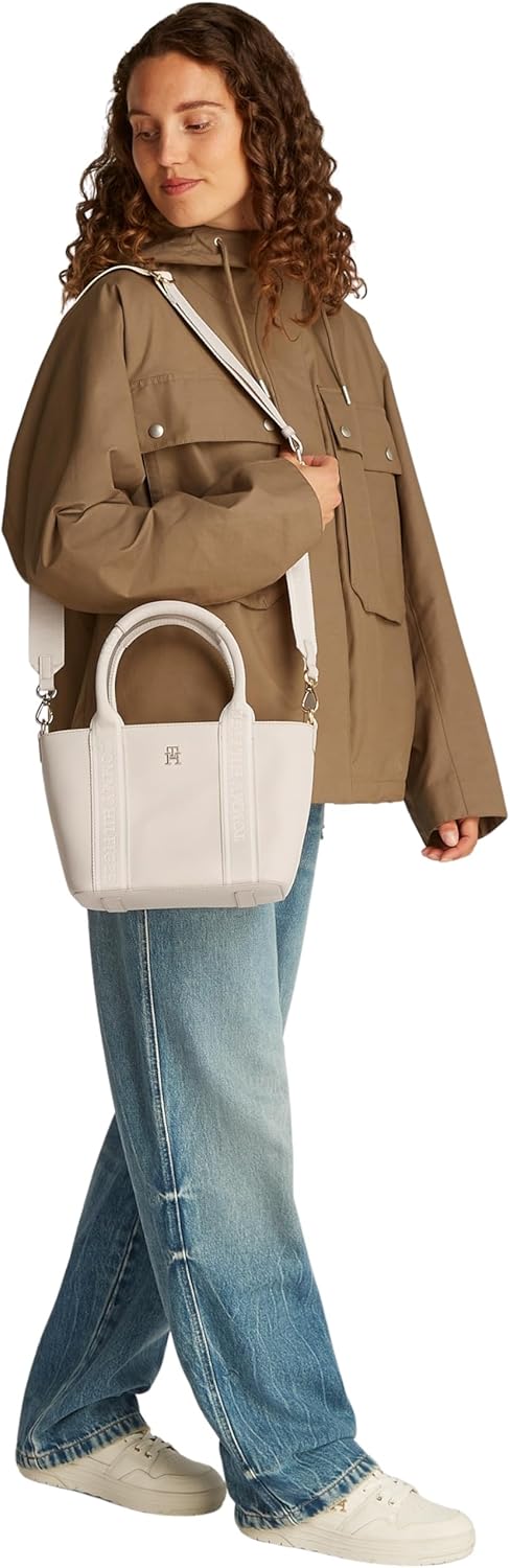 TOMMY HILFIGER Th Logotape Mini Tote Aw0aw17201 Tote