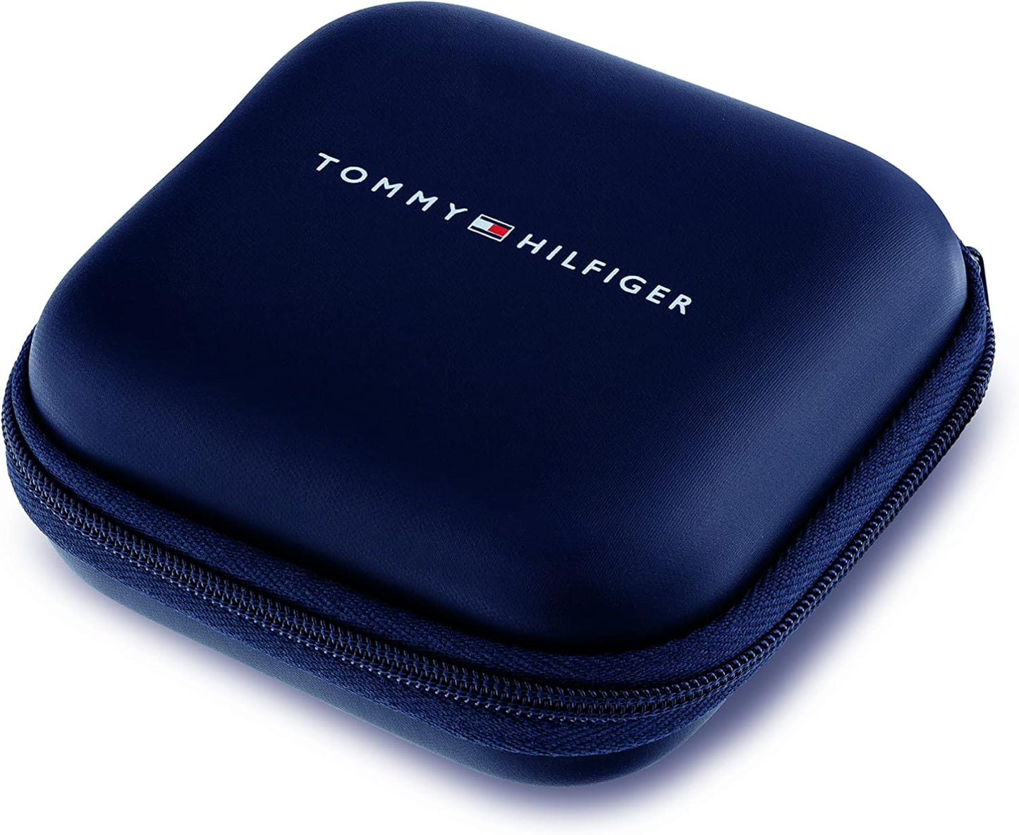 Tommy Hilfiger Herren Armband aus Leder und Edelstahl in der Farbe Schwarz, Innenumfang: 19cm, 2790442