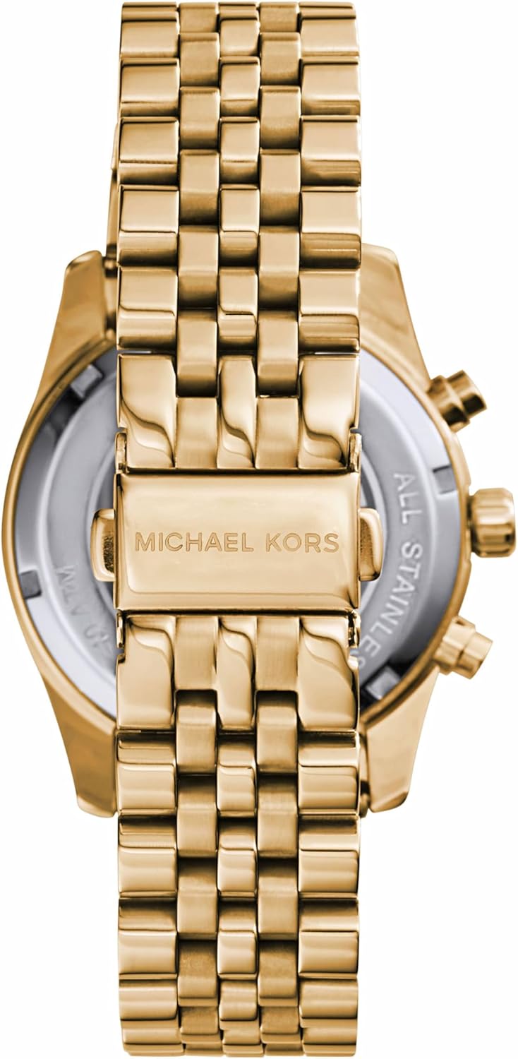 Michael Kors Lexington Horloge voor dames, uurwerk met roestvrij stalen of lederen band