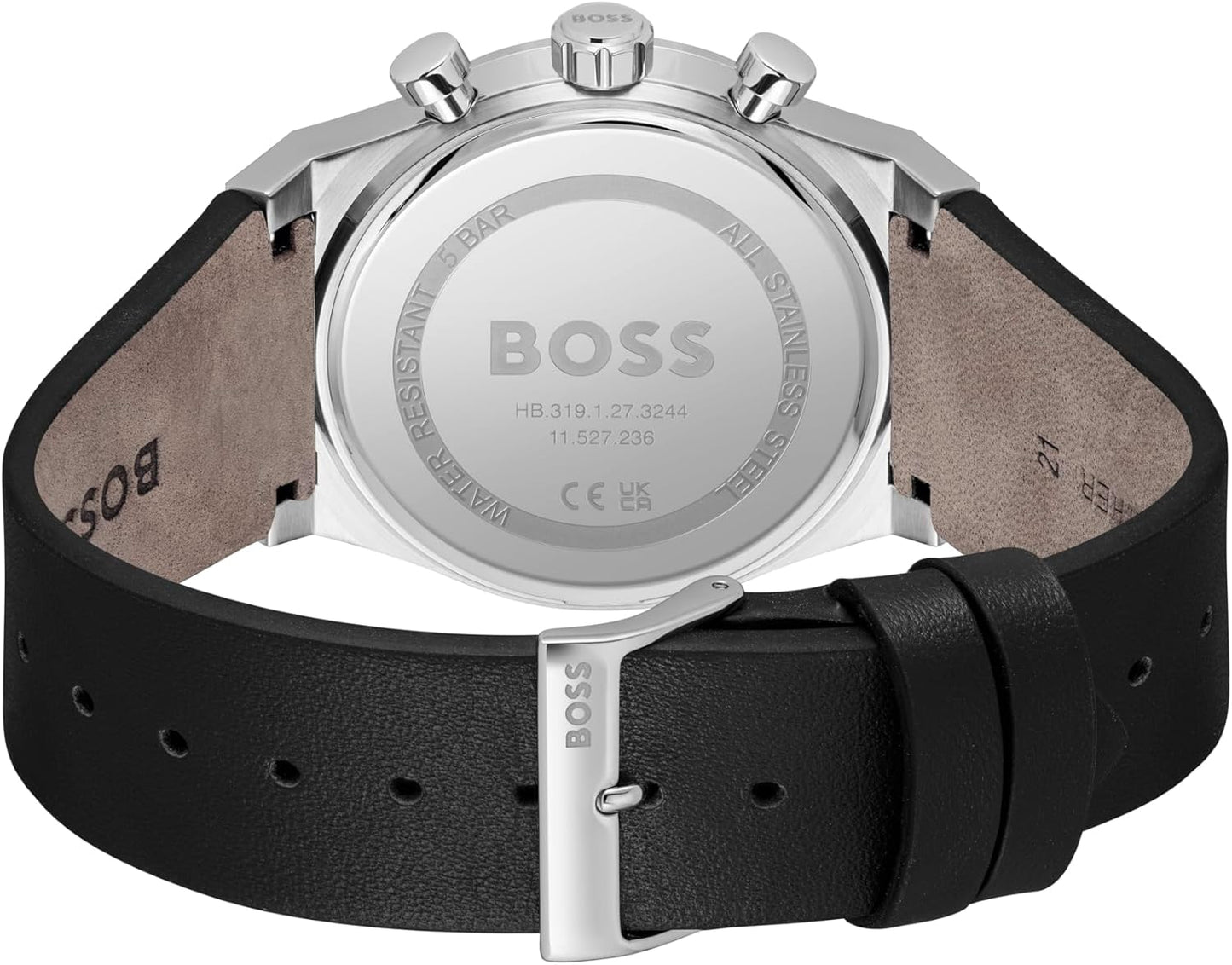 BOSS Chronograaf Quartz Horloge voor Heren CANDOR CHRONO Collectie - Verkrijgbaar met roestvrijstalen band of leren band
